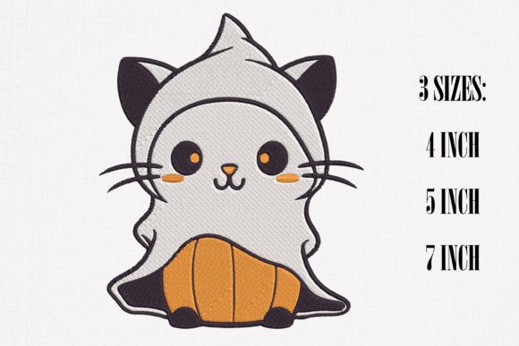 Boo Ghost Cat 2 Halloween Embroidery Review