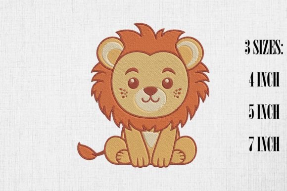 Cute Kawaii Lion Embroidery Design Review