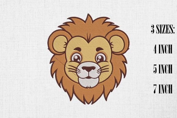 Cute Lion Embroidery Design Review