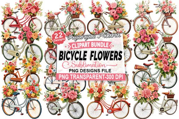 Embroidery Bicycle Flowers Clipart Bundl Review