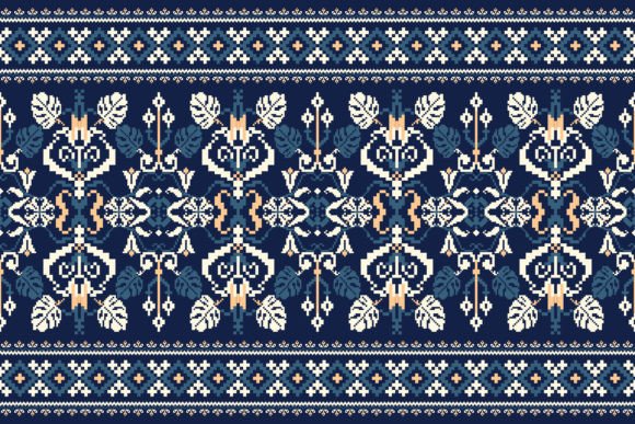 Floral Knitted Embroidery Pattern Review