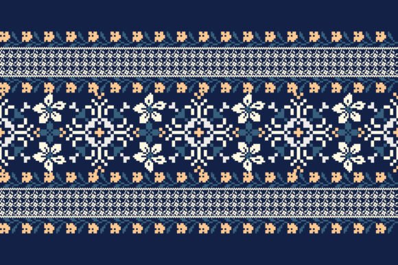 Floral Pixel Art Pattern Embroidery Review