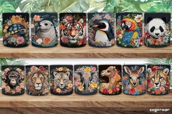 Zoo Embroidery Animals Mug 11 Oz Review